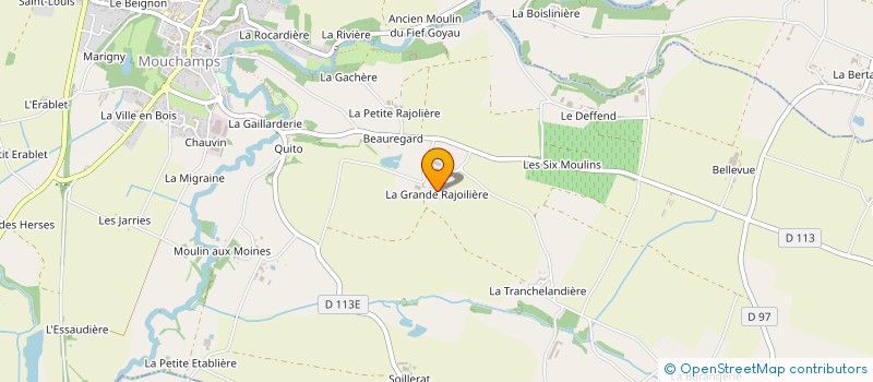 localisation de l'entreprise GAEC LE ROULANT à MOUCHAMPS