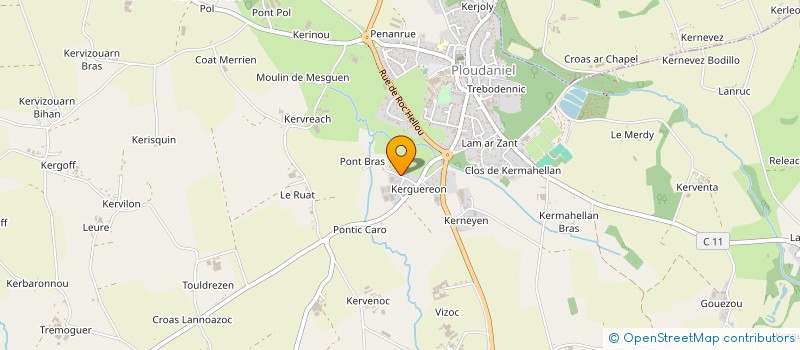 localisation de l'entreprise GAEC LE ROY à PLOUDANIEL