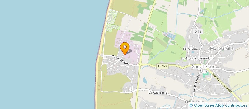 localisation de l'entreprise GAEC LE SENEQUET à GOUVILLE-SUR-MER