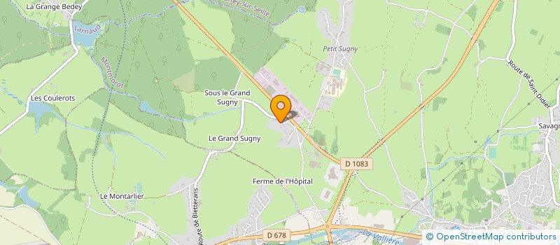 localisation de l'entreprise GAEC LE SUGNY à MONTMOROT