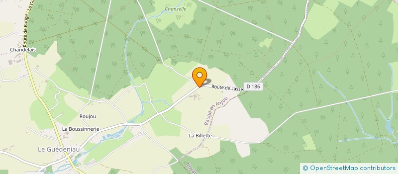 localisation de l'entreprise GAEC LE THEIL à BAUGE-EN-ANJOU
