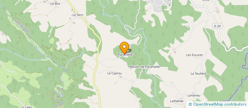 localisation de l'entreprise GAEC LE TILLEUL DE PARAMELLE à SAINT-CIRGUES