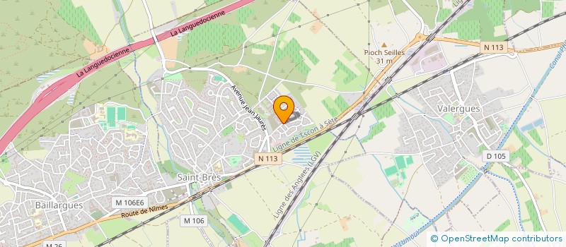 localisation de l'entreprise GAEC LE TIVELLE à BAILLARGUES