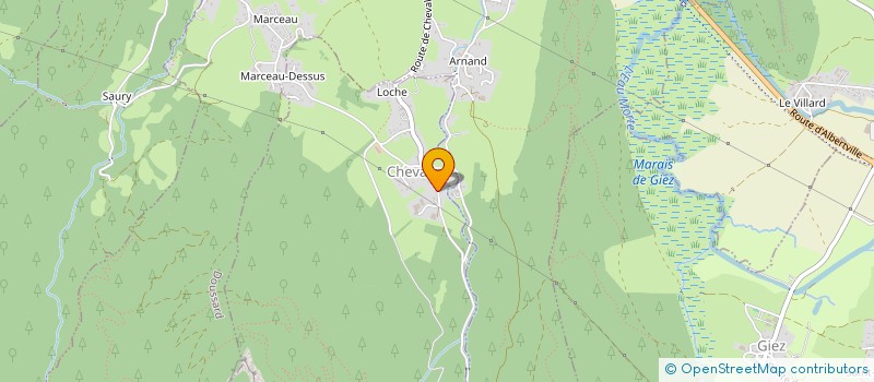 localisation de l'entreprise GAEC LE TRELOD à CHEVALINE