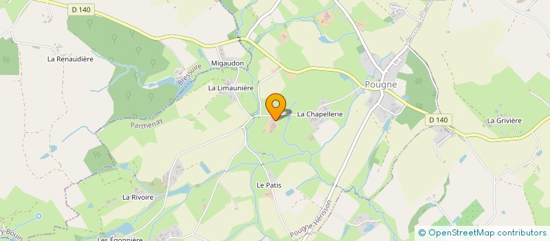 localisation de l'entreprise GAEC LE TRIO à POUGNE-HERISSON