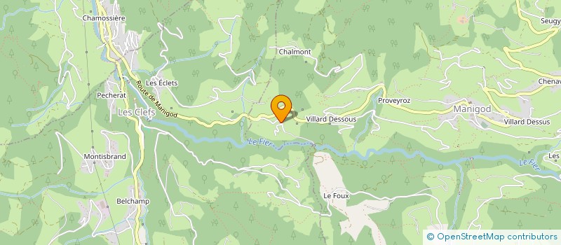 localisation de l'entreprise GAEC LE TRIO DES ALPAGES  MANIGOD