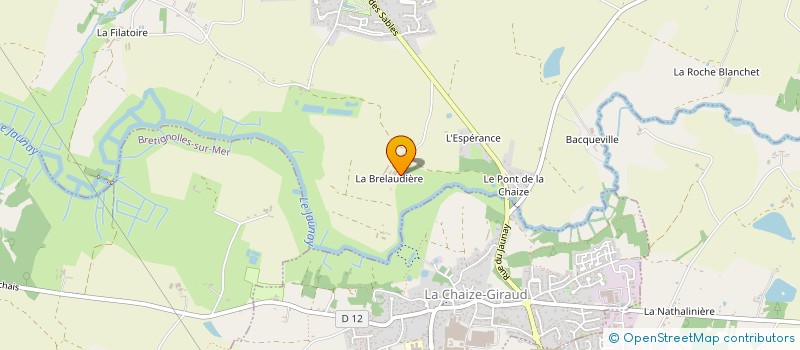 localisation de l'entreprise GAEC LE VAL DU JAUNAY  L'AIGUILLON-SUR-VIE