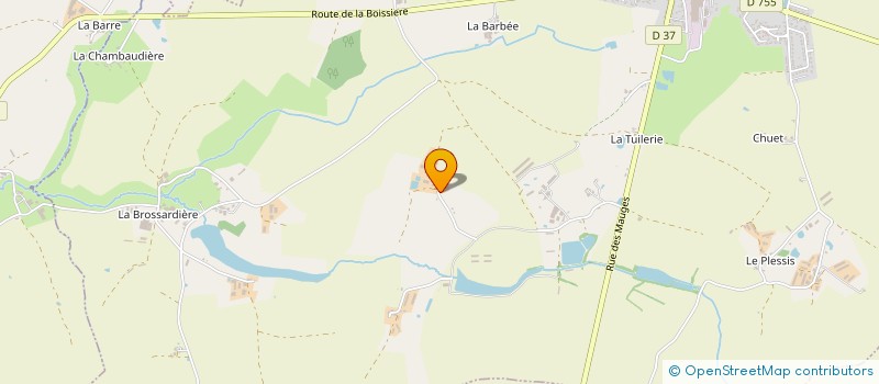 localisation de l'entreprise GAEC LE VALTON à LES LANDES-GENUSSON