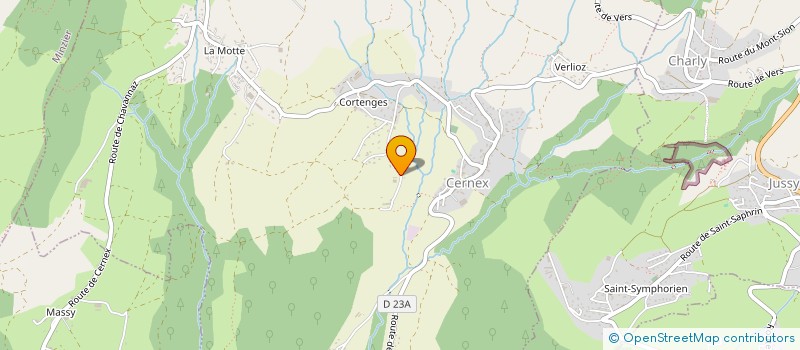 localisation de l'entreprise GAEC LE VEDELLOU à CERNEX