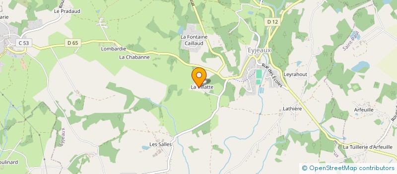 localisation de l'entreprise GAEC LEBLOIS FRERES à EYJEAUX