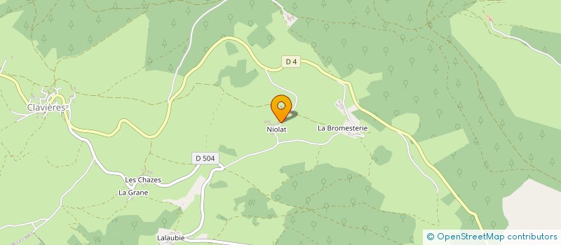 localisation de l'entreprise GAEC LEBRE à CLAVIERES