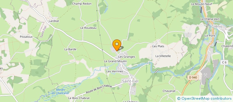 localisation de l'entreprise GAEC LEBRUN à SAINT-FIEL