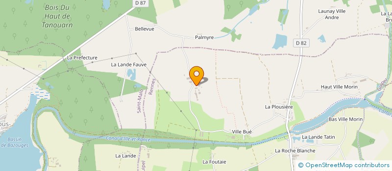 localisation de l'entreprise GAEC LEBRUN à GUIPEL