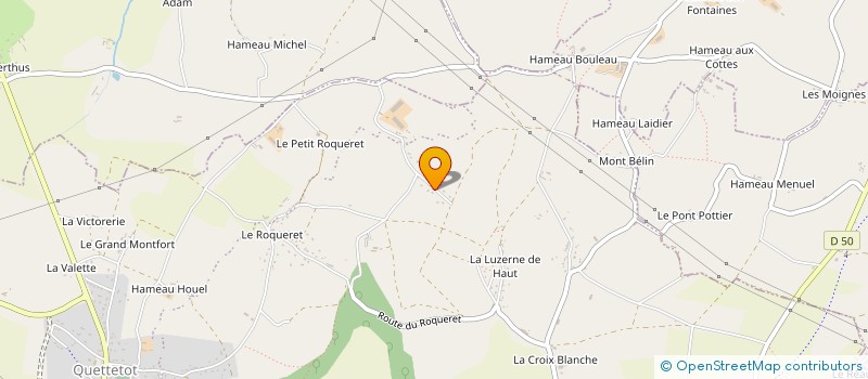 localisation de l'entreprise GAEC LECACHEUX à BRICQUEBEC-EN-COTENTIN