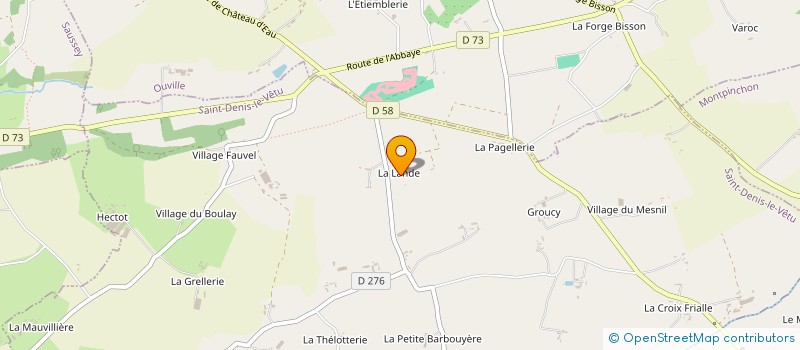 localisation de l'entreprise GAEC LECHEVALLIER à NOTRE-DAME-DE-CENILLY