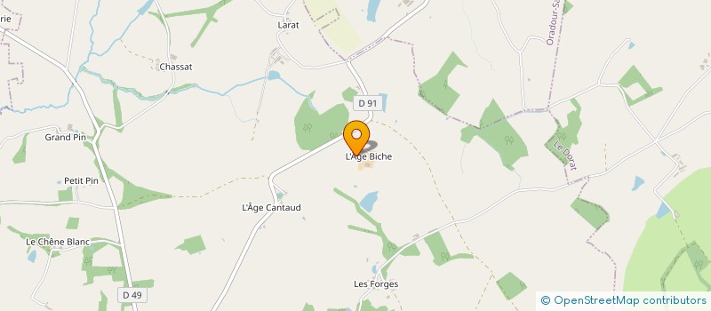 localisation de l'entreprise GAEC LEDON à SAINT-SORNIN-LA-MARCHE