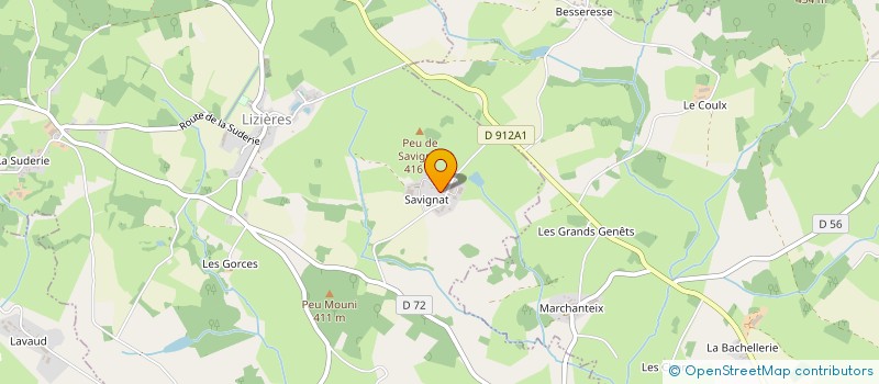 localisation de l'entreprise GAEC LEFAURE-JOFFRE à LIZIERES