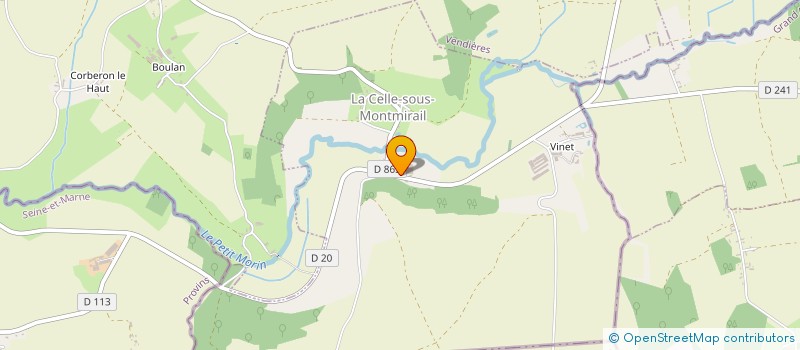 localisation de l'entreprise GAEC LEFEBVRE  DHUYS ET MORIN-EN-BRIE