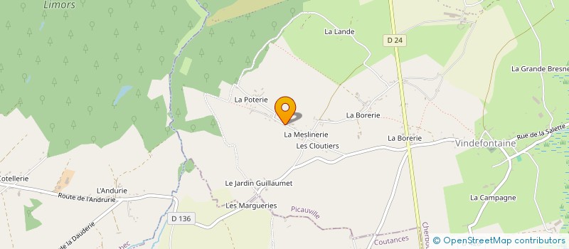 localisation de l'entreprise GAEC LEFEBVRE à MONTSENELLE