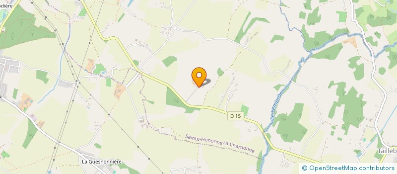 localisation de l'entreprise GAEC LEFORT à SAINTE-HONORINE-LA-CHARDONNE