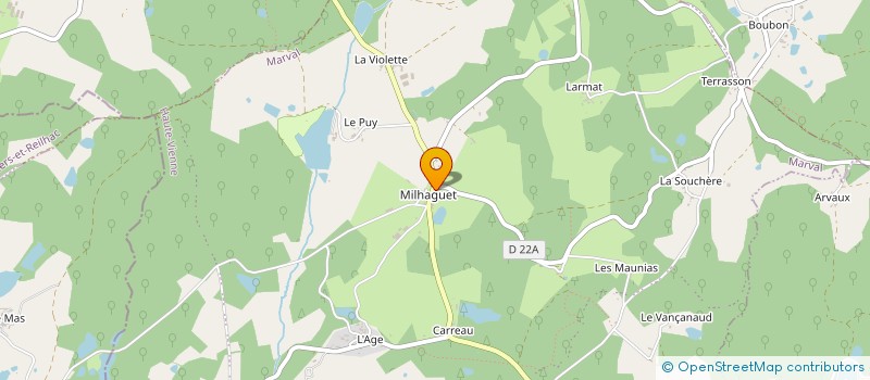 localisation de l'entreprise GAEC LEGER à MARVAL