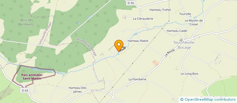 localisation de l'entreprise GAEC LEGOUPIL à TEURTHEVILLE-BOCAGE