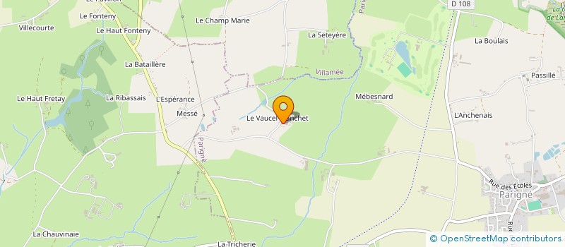 localisation de l'entreprise GAEC LEGRAND  PARIGNE