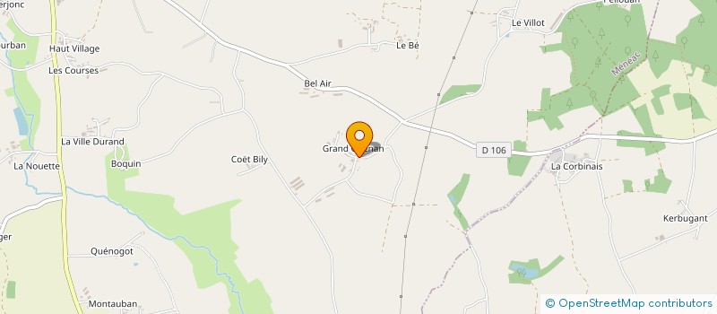 localisation de l'entreprise GAEC LELANDAIS à MENEAC
