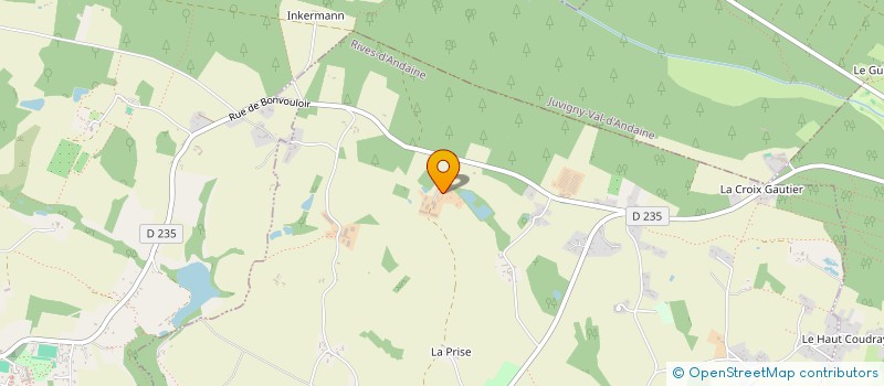 localisation de l'entreprise GAEC LELIARD à RIVES D'ANDAINE