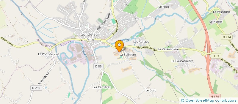 localisation de l'entreprise GAEC LELIMOUSIN à CONDE-SUR-VIRE
