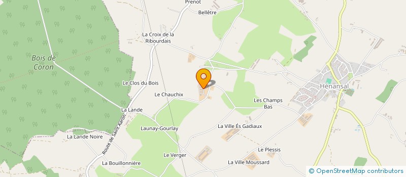 localisation de l'entreprise GAEC LEMEE AVICOLE à HENANSAL
