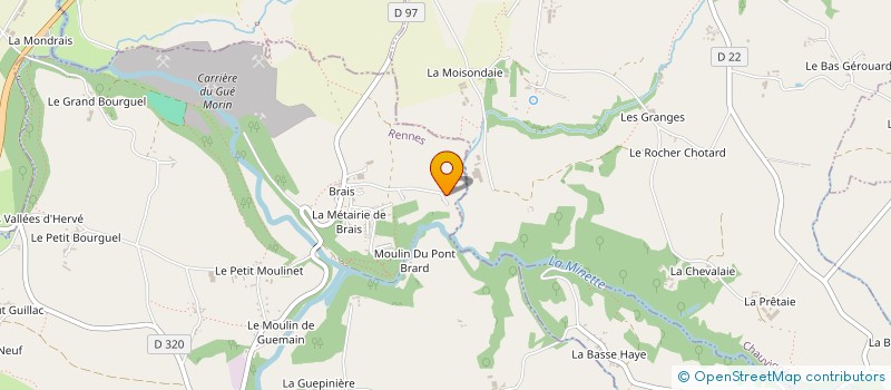 localisation de l'entreprise GAEC LEMONNIER-LOUYER à ROMAZY