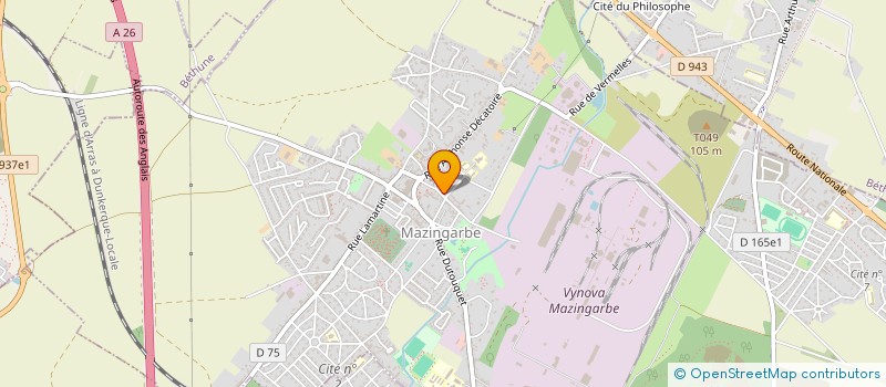 localisation de l'entreprise GAEC LENFANT  MAZINGARBE