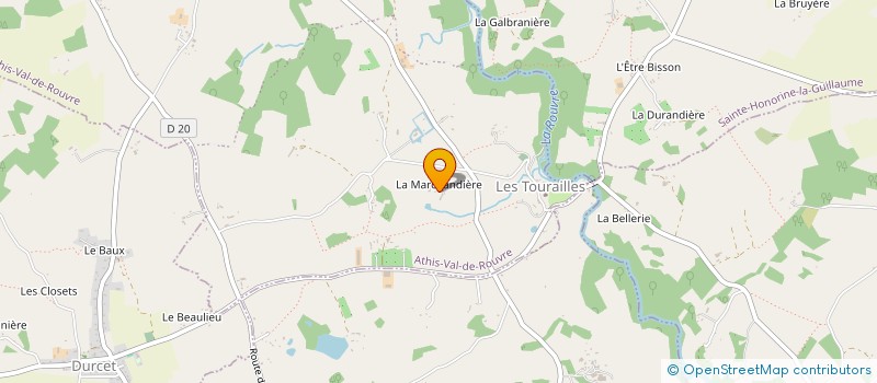 localisation de l'entreprise GAEC LENGLINE à AUBUSSON
