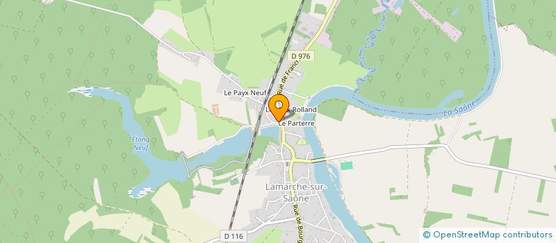 localisation de l'entreprise GAEC LENOBLE DANIEL ET PATRICIA  LAMARCHE-SUR-SAONE