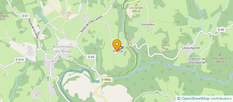localisation de l'entreprise GAEC LEPETIT à BOSMOREAU-LES-MINES
