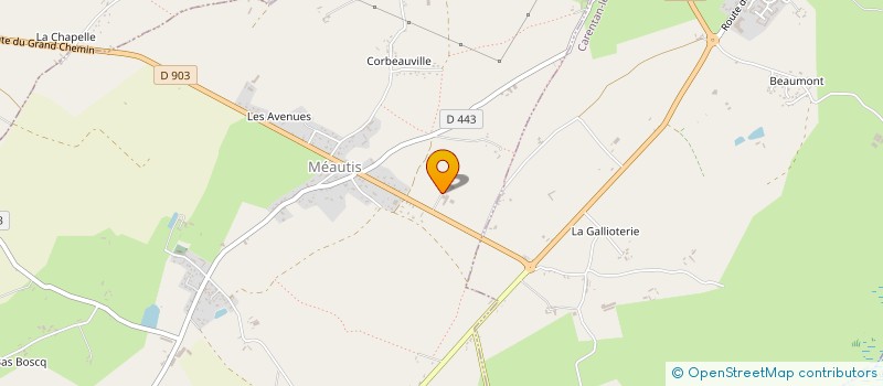 localisation de l'entreprise GAEC LEPLEUX à MEAUTIS