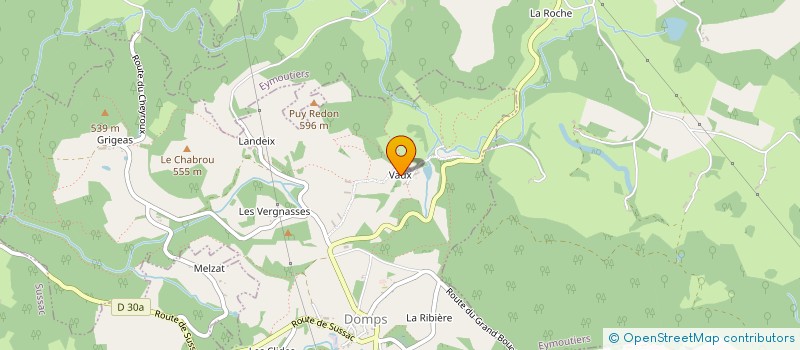 localisation de l'entreprise GAEC LEROUSSEAUD à DOMPS