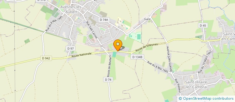 localisation de l'entreprise GAEC LEROY  AVESNES-LES-AUBERT