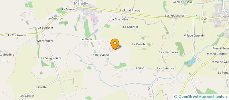 localisation de l'entreprise GAEC LEROYER DE LA BRILLARDIERE à MANTILLY