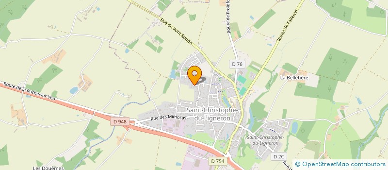 localisation de l'entreprise GAEC LES 2 BLEUETS à SAINT-CHRISTOPHE-DU-LIGNERON