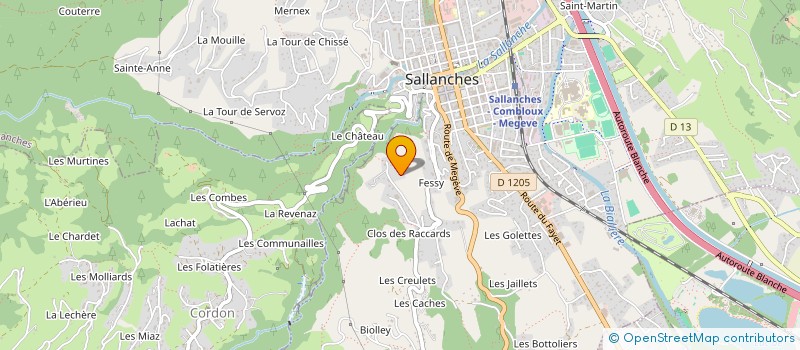 localisation de l'entreprise GAEC LES 3 CLOCHERS à SALLANCHES