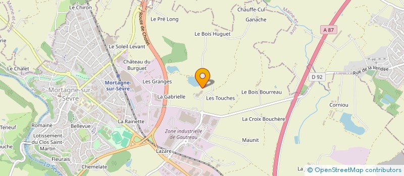 localisation de l'entreprise GAEC LES 4 LIEUX à MORTAGNE-SUR-SEVRE