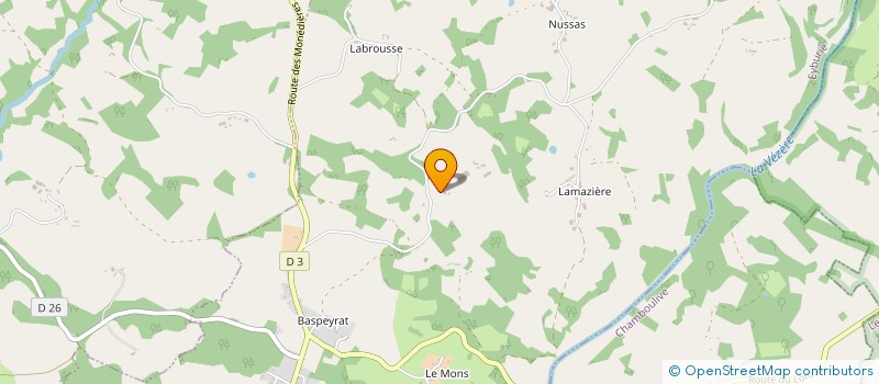 localisation de l'entreprise GAEC LES ACACIAS à EYBURIE