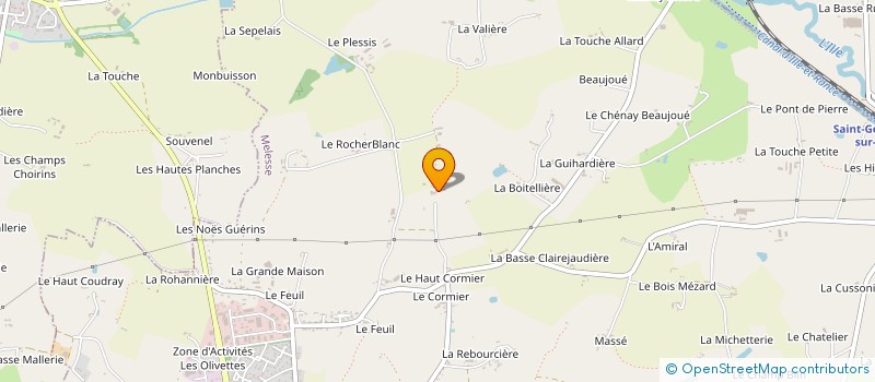 localisation de l'entreprise GAEC LES ACORES à MELESSE