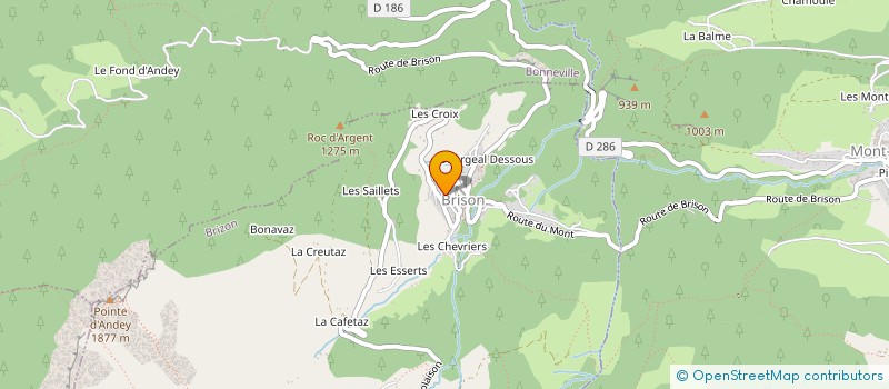 localisation de l'entreprise GAEC LES AIROLLES DES GLIERES à GLIERES-VAL-DE-BORNE