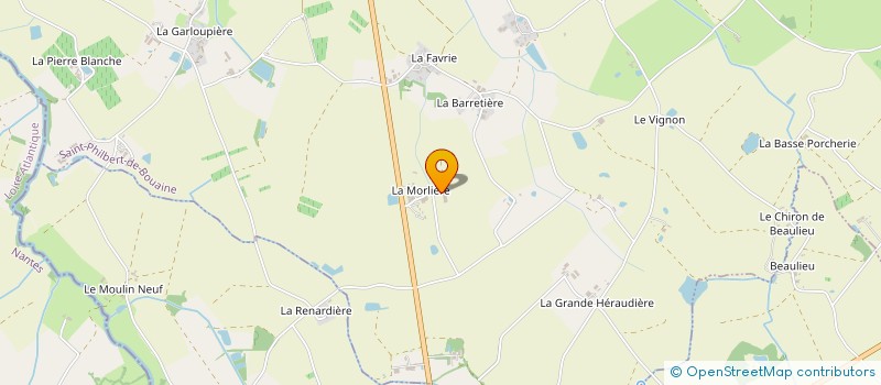 localisation de l'entreprise GAEC LES AVENEAUX à SAINT-PHILBERT-DE-BOUAINE