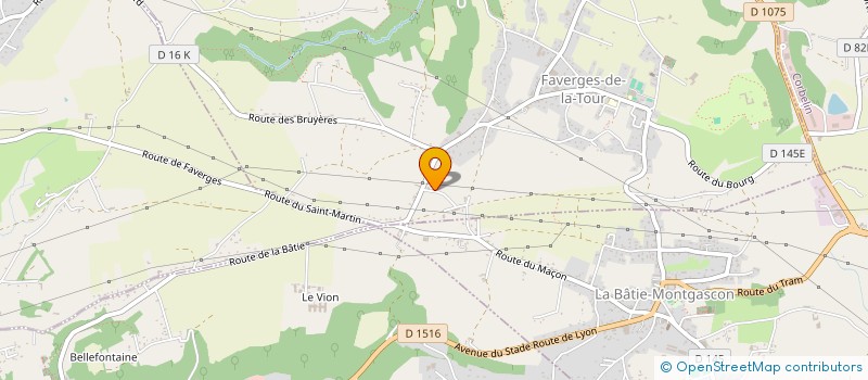 localisation de l'entreprise GAEC LES BALATIERES à FAVERGES-DE-LA-TOUR