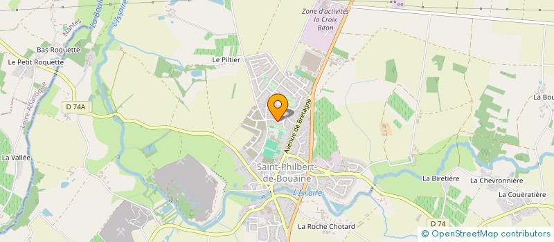localisation de l'entreprise GAEC LES BERGERS à SAINT-PHILBERT-DE-BOUAINE
