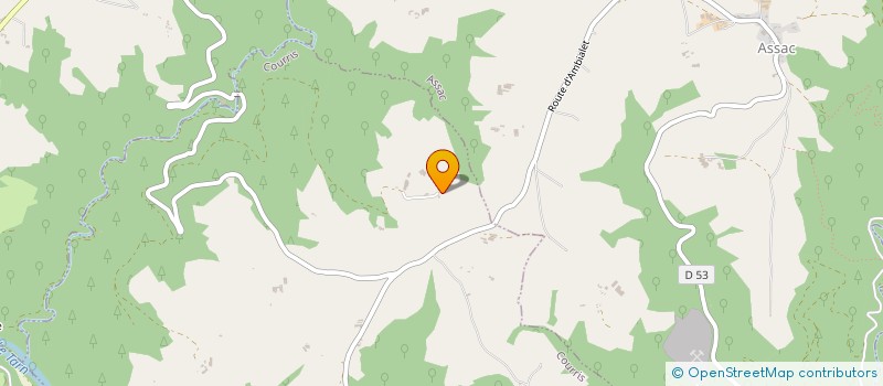 localisation de l'entreprise GAEC LES BERGERS DE L'AUTAN  COURRIS